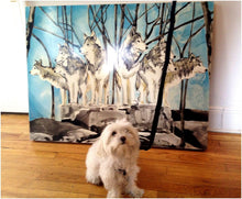 Load image into Gallery viewer, Wolf Pack Watercolor Painting or Acrylic Print