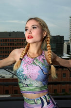 Load image into Gallery viewer, Cherry Blossoms Crop Top