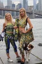 Load image into Gallery viewer, Peacock Double Trouble Yoga Capris