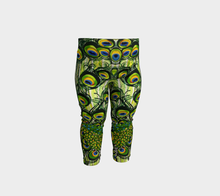 Load image into Gallery viewer, Peacock Feather Baby Leggings