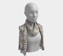 Load image into Gallery viewer, White Peacock Long Scarf