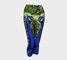 Load image into Gallery viewer, Peacock Double Trouble Yoga Capris