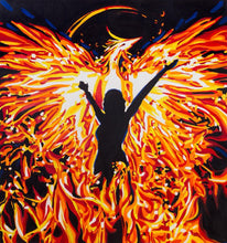 Load image into Gallery viewer, Phoenix Hot Pants: Fire Swim Shorts
