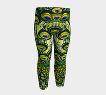 Load image into Gallery viewer, Peacock Feather Baby Leggings