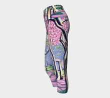Load image into Gallery viewer, Cherry Blossoms Yoga Capris