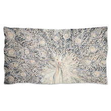 Load image into Gallery viewer, White Peacock Pillow Shams