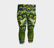 Load image into Gallery viewer, Peacock Feather Baby Leggings