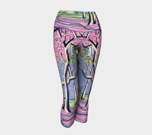 Load image into Gallery viewer, Cherry Blossoms Yoga Capris