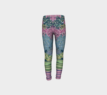 Load image into Gallery viewer, Cherry Blossom Youth Leggings Sizes for Age 4-12