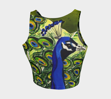 Load image into Gallery viewer, Peacock Crop Top