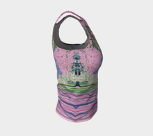 Load image into Gallery viewer, Cherry Blossoms Fitted Tank Top