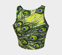 Load image into Gallery viewer, Peacock Feathers Crop Top