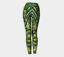 Load image into Gallery viewer, Peacock Feathers Yoga Leggings