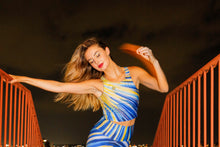 Load image into Gallery viewer, Because of You Blue Crop Top