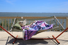 Load image into Gallery viewer, Cherry Blossoms Fleece Sherpa Blankets