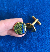 Load image into Gallery viewer, Peacock Cufflinks