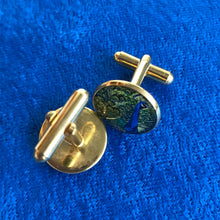 Load image into Gallery viewer, Peacock Cufflinks