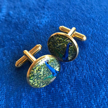 Load image into Gallery viewer, Peacock Cufflinks