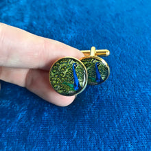 Load image into Gallery viewer, Peacock Cufflinks
