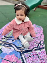 Load image into Gallery viewer, Cherry Blossoms Baby Sherpa Blankets (Infant Sizes)