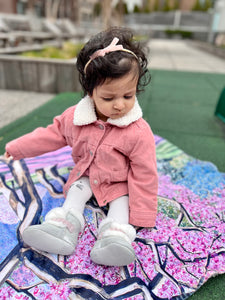 Cherry Blossoms Baby Sherpa Blankets (Infant Sizes)