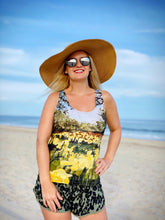 Load image into Gallery viewer, Sun Gardens Daffodil Fitted Tank Top