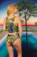 Load image into Gallery viewer, Peacock Crop Top