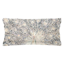 Load image into Gallery viewer, White Peacock Pillow Shams