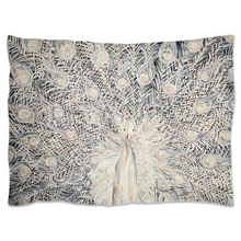 Load image into Gallery viewer, White Peacock Pillow Shams