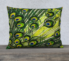 Load image into Gallery viewer, Peacock Feather 26" x 20" Pillowcase