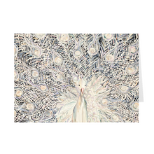 Load image into Gallery viewer, White Peacock 5" x 7" Folded Cards
