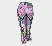 Load image into Gallery viewer, Cherry Blossoms Yoga Capris