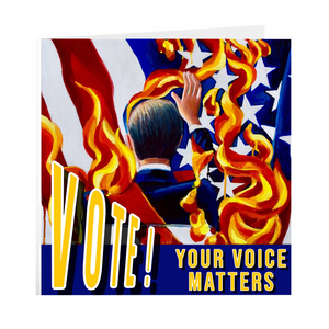 VOTE! Your Voice Matters GOTV 5" x 5" Greeting Cards