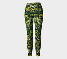 Load image into Gallery viewer, Peacock Feathers Yoga Leggings