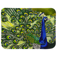 Load image into Gallery viewer, Peacock Sherpa Baby Fleece Sherpa Blankets (Infant Size)