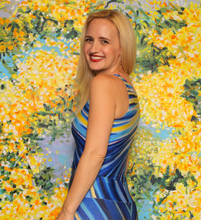 Load image into Gallery viewer, Because of You Blue Crop Top