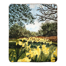 Load image into Gallery viewer, Sun Gardens Daffodil Sherpa Blankets