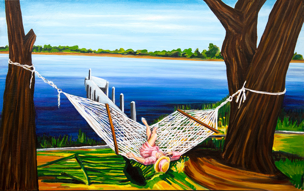 Summer Day Dreams: Oil Painting