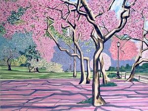 Cherry Blossoms Yoga Capris