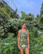 Peacock Feather Bodycon Dress