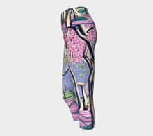 Load image into Gallery viewer, Cherry Blossoms Yoga Capris
