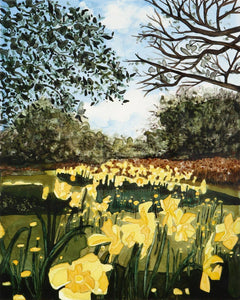 Sun Gardens Daffodil Fitted Tank Top