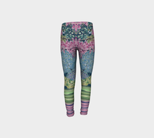 Load image into Gallery viewer, Cherry Blossom Youth Leggings Sizes for Age 4-12
