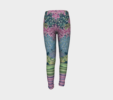 Load image into Gallery viewer, Cherry Blossom Youth Leggings Sizes for Age 4-12
