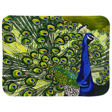 Load image into Gallery viewer, Peacock Sherpa Baby Fleece Sherpa Blankets (Infant Size)
