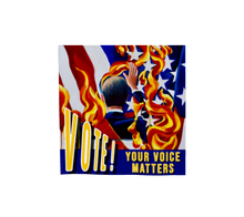 Load image into Gallery viewer, VOTE! Your Voice Matters Art Scarf
