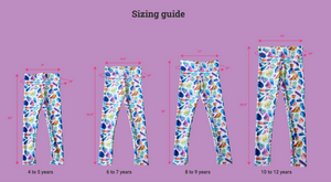 Cherry Blossom Youth Leggings Sizes for Age 4-12